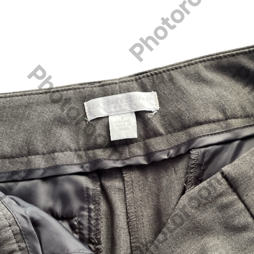 New York & Company stretch Dark Grey Dress Pants Size 4 - Picture 2 of 7